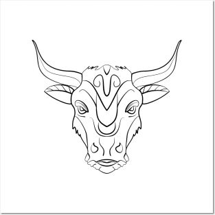 Tribal bull Posters and Art